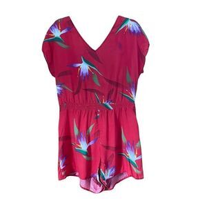 Vintage 1970s Floral Romper Jumpsuit